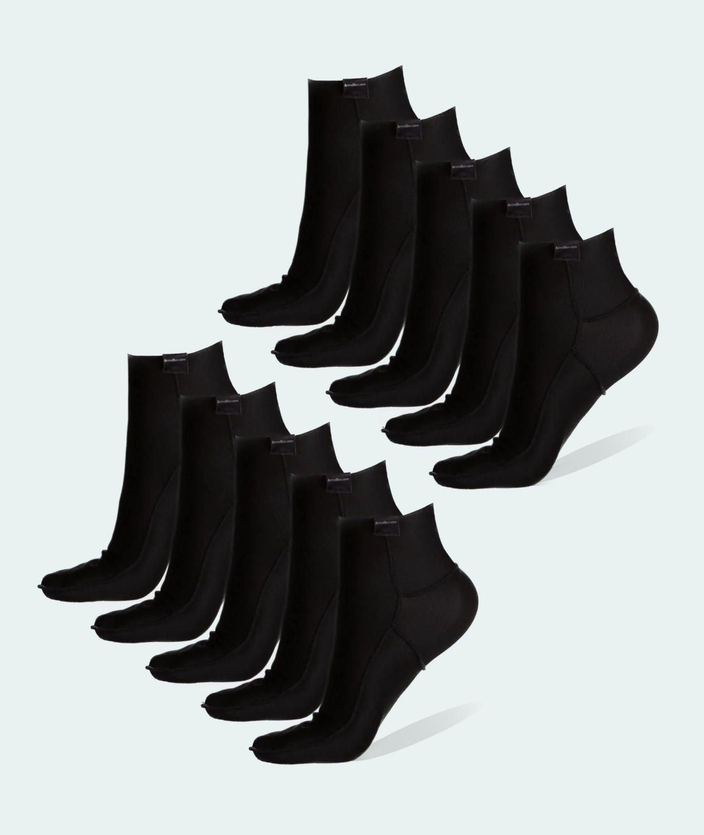 Polymer Anti Blister Short Liner Socks – Value Pack (10 Pairs)